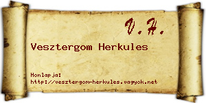 Vesztergom Herkules névjegykártya